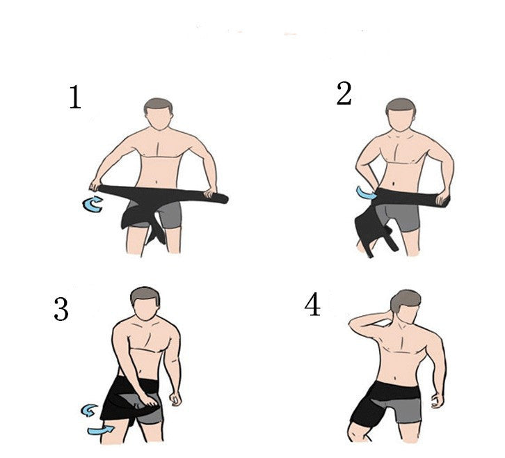 Fitness Leg Guard Groin Belt Leg Guard Waist Guard Anti-muscle Strain Hip Belt